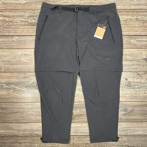 The North Face Men's Paramount Pro Convertible Pants Asphalt Grey Size 3XL NEW